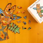 Kíváncsi zsiráf fa puzzle 1