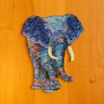 Egzotikus elefánt fa puzzle 2