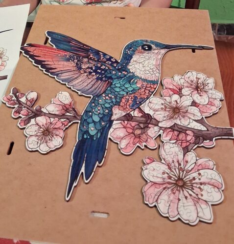 Kolibri virágzáskor fa puzzle photo review