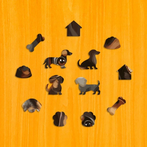 Cuki tacskó fa puzzle 3