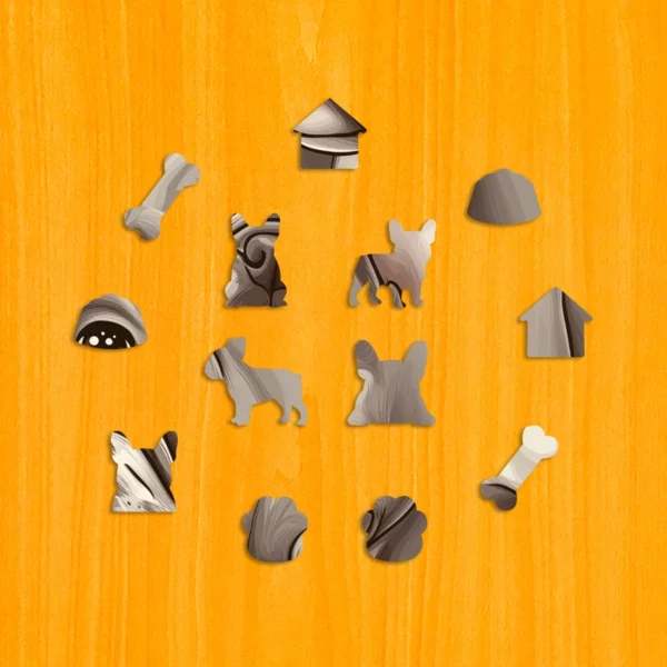 Francia bulldog fa puzzle 3