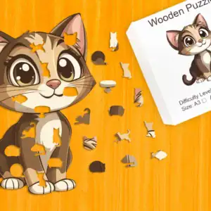 Csintalan kiscica fa puzzle 1