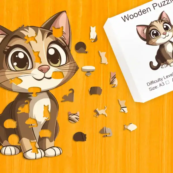Csintalan kiscica fa puzzle 1