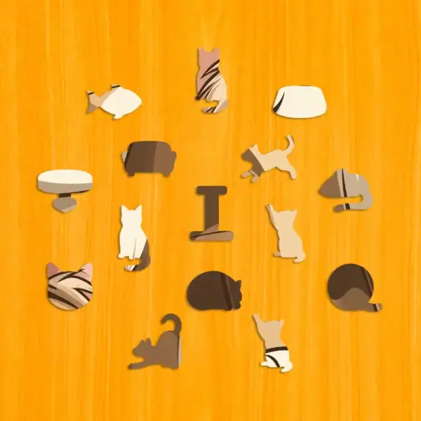 Csintalan kiscica fa puzzle 3