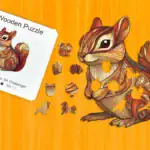 Díszes mókus fa puzzle 1