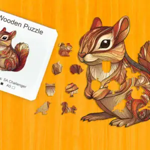 Díszes mókus fa puzzle 1
