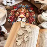 Egzotikus oroszlán fa puzzle 5