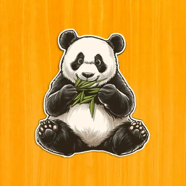 Éhes panda fa puzzle 2