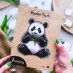 Éhes panda fa puzzle 5