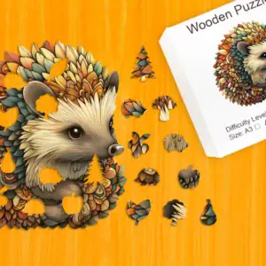 Erdei süni fa puzzle 1