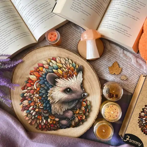 Erdei süni fa puzzle 4