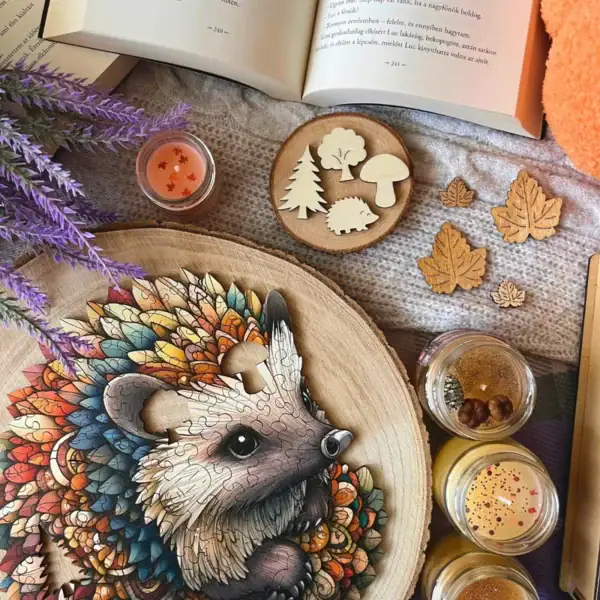 Erdei süni fa puzzle 5