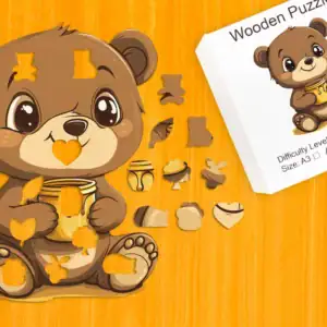 Falánk maci fa puzzle 1