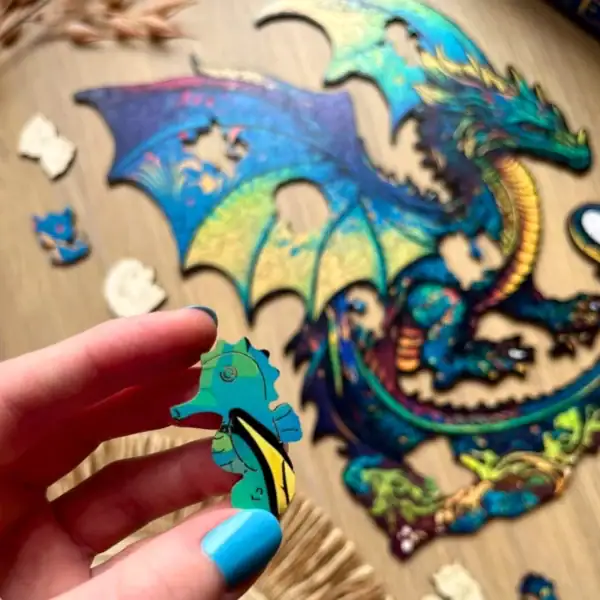 Félelmetes sárkány fa puzzle 5