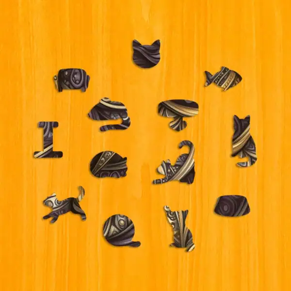 Fenséges cica fa puzzle 3