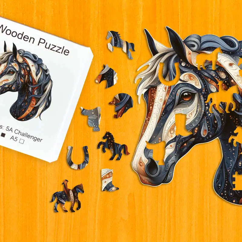 Hajnali ló fa puzzle 1