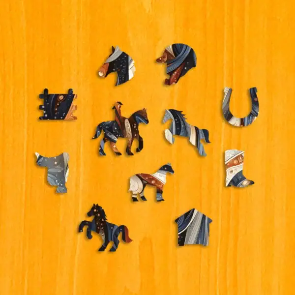 Hajnali ló fa puzzle 3