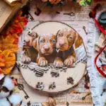 Kíváncsi vizsla kölykök fa puzzle 4