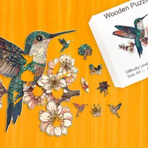 Kolibri virágzáskor fa puzzle 1