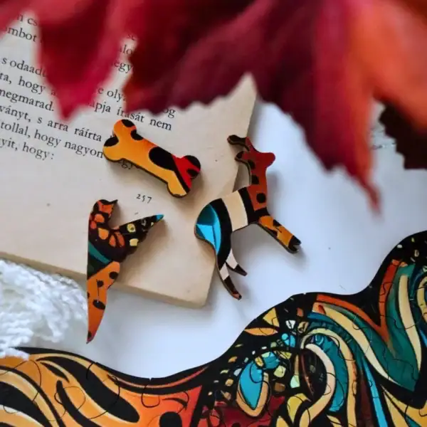 Misztikus párduc fa puzzle 9