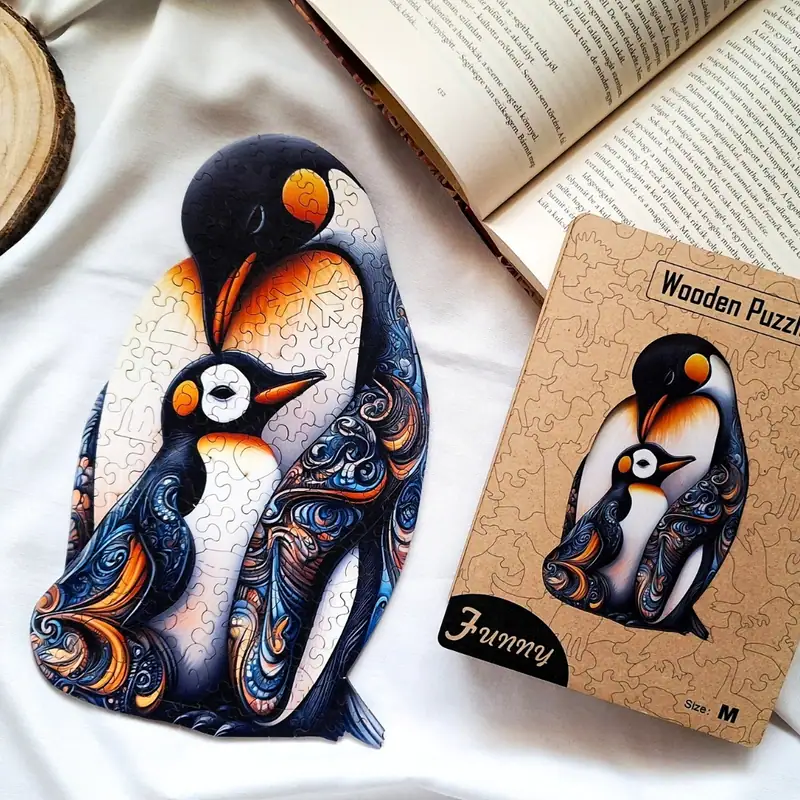 Ölelkező pingvin család fa puzzle 4 Ölelkező pingvin család fa puzzle 4