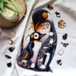 Ölelkező pingvin család fa puzzle 5