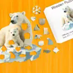 Sarki jegesmedve család fa puzzle 1