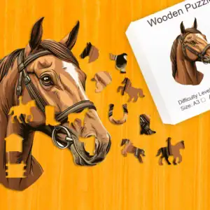 Szelíd ló fa puzzle 1