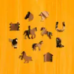 Szelíd ló fa puzzle 3