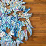 Téli oroszlán fa puzzle 7