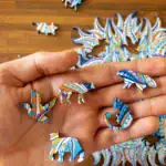 Téli oroszlán fa puzzle 8