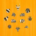 Vándorló zebra család fa puzzle 3