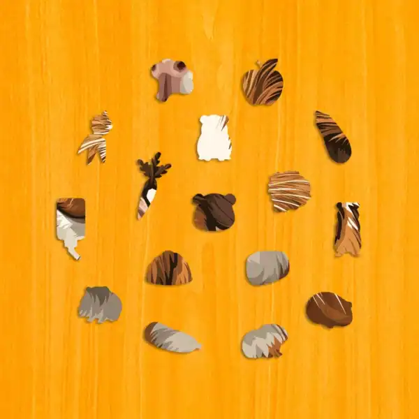 Aranyos tengerimalac fa puzzle 3