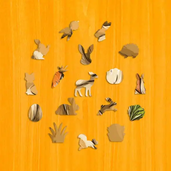 Cuki nyuszi fa puzzle 3