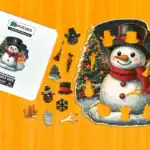 Mosolygós hóember fa puzzle 1
