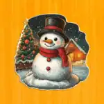 Mosolygós hóember fa puzzle 2