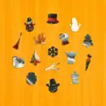 Mosolygós hóember fa puzzle 3