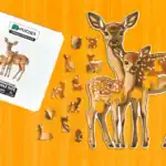 Szelíd őzikék fa puzzle 1