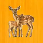 Szelíd őzikék fa puzzle 2