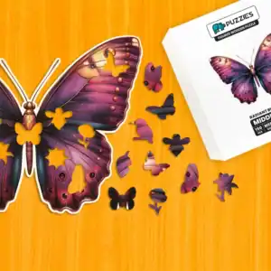 Színpompás pillangó fa puzzle 1