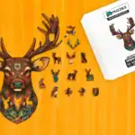 Tekintélyes szarvas fa puzzle 1