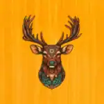 Tekintélyes szarvas fa puzzle 2