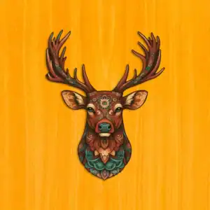 Tekintélyes szarvas fa puzzle 2