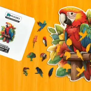 Trópusi arapapagáj fa puzzle 1