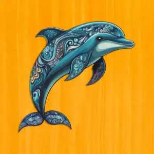 Varázslatos delfin fa puzzle 2